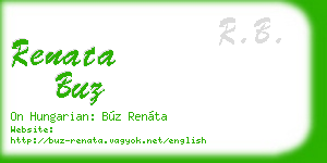 renata buz business card