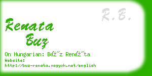 renata buz business card